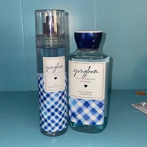Bath & Body Works Gingham set